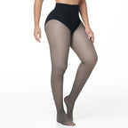 SHAPSHE Women'S Tummy Control Fleece Lined Leggings Fake Sheer Warm Pantyhose Thick Tights