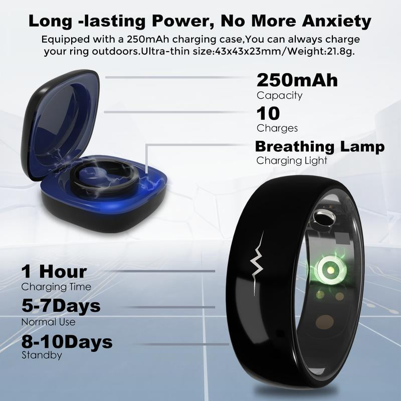 MIRO R1E ECG Smart Ring: 24/7 Health & Fitness Tracker | Heart Rate, Sleep Monitor (Non - Medical)