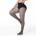 SHAPSHE Women'S Tummy Control Fleece Lined Leggings Fake Sheer Warm Pantyhose Thick Tights