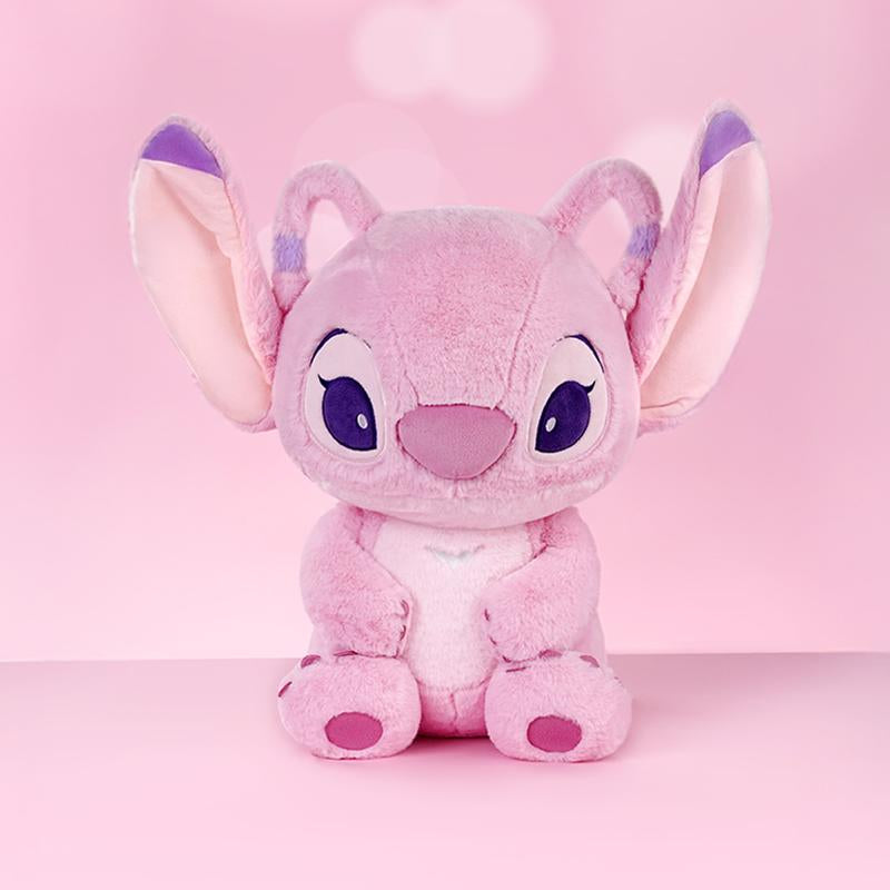 Disney Stitch & Angel Large-Size Plush Dolls Basic Sitting Plush Angel 20 Inch Adorable Graduation Gift for Her Perfect Cuddly Collectibles for Fans