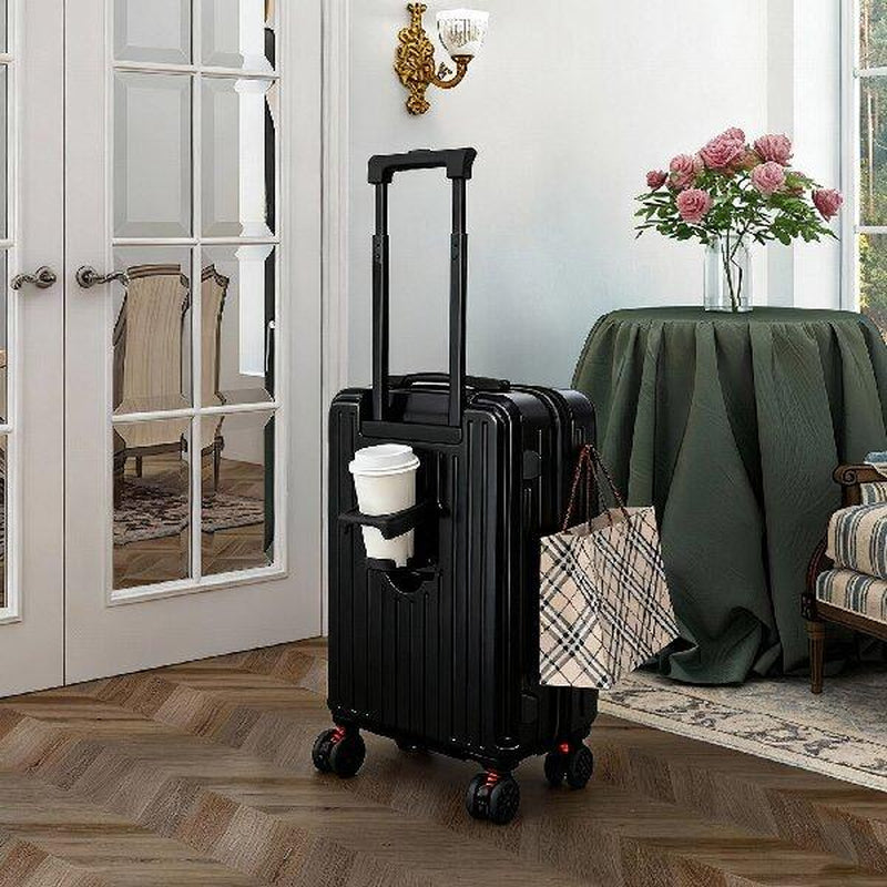 20 Inch Carry on Luggage 22X14X9 Airline Approved, Carry on Suitcases with Wheels, Hard Shell Top-Open Design Luggage with Spinner Wheels, Expandable Suitcase with YKK Zipper, Lightweight and Durable, Perfect for Birthday Gifts and Christmas Gifts.