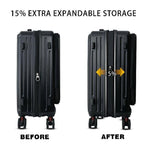 20 Inch Carry on Luggage 22X14X9 Airline Approved, Carry on Suitcases with Wheels, Hard Shell Top-Open Design Luggage with Spinner Wheels, Expandable Suitcase with YKK Zipper, Lightweight and Durable, Perfect for Birthday Gifts and Christmas Gifts.