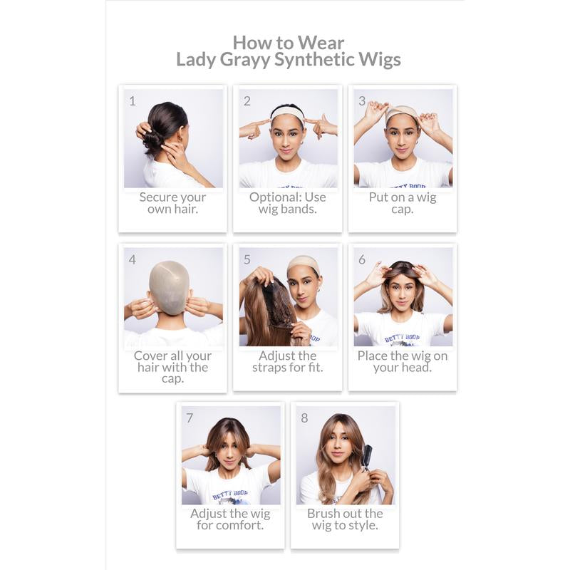 28-Inch Solid Caramel Strawberry Blonde Lightly Wavy Undone Waves W/ Layers Synthetic Wig | 【Heat Resistant】【Cap Included】 |