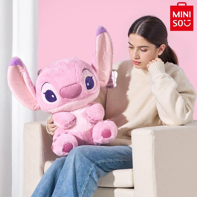 Disney Stitch & Angel Large-Size Plush Dolls Basic Sitting Plush Angel 20 Inch Adorable Graduation Gift for Her Perfect Cuddly Collectibles for Fans