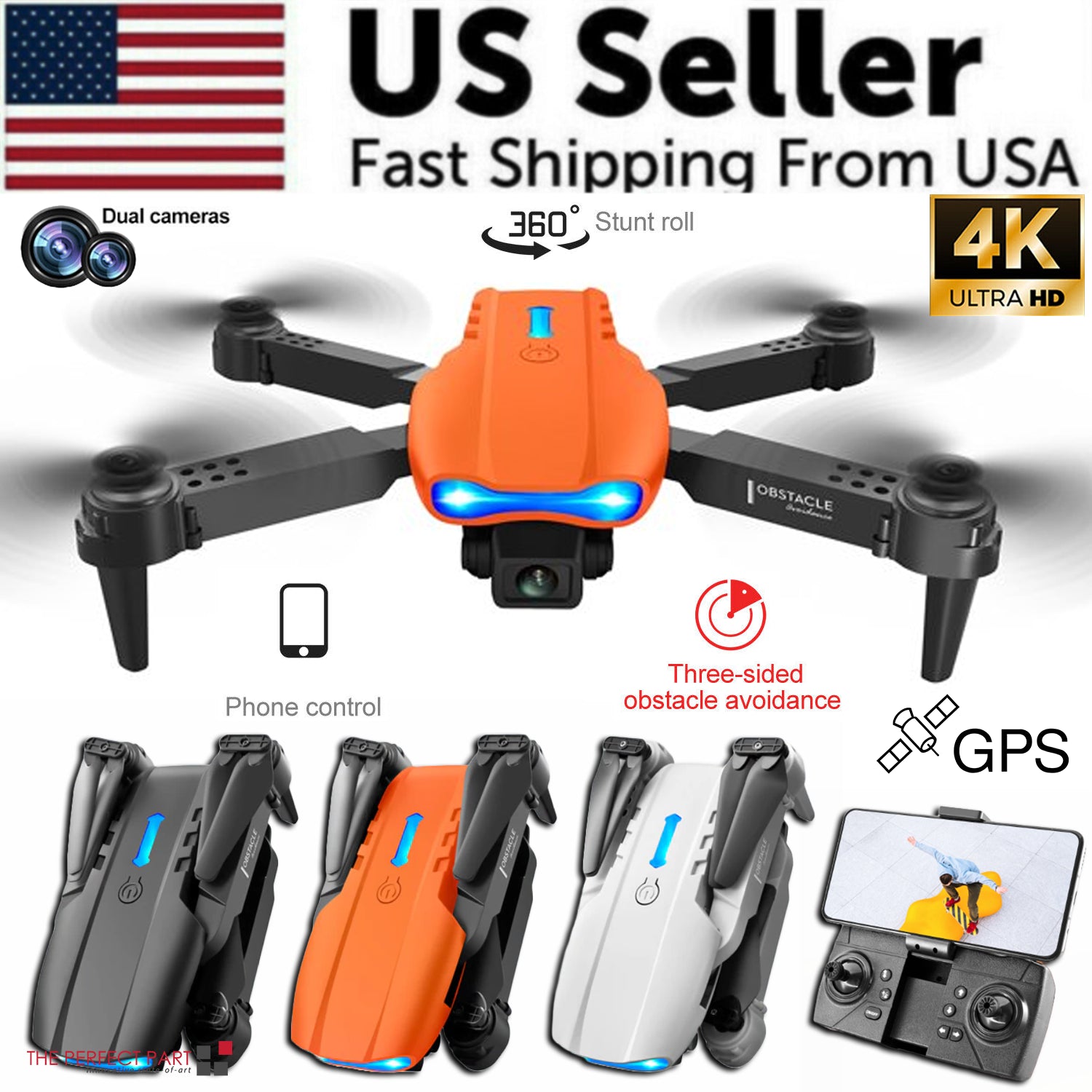Drone X Pro Quadcopter 2026 5G 4K GPS HD Dual Camera Wifi FPV Foldable RC